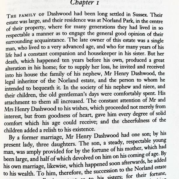 Jane Austen Sense and Sensibility Wordsworth Classic Book - Picture 6 of 6